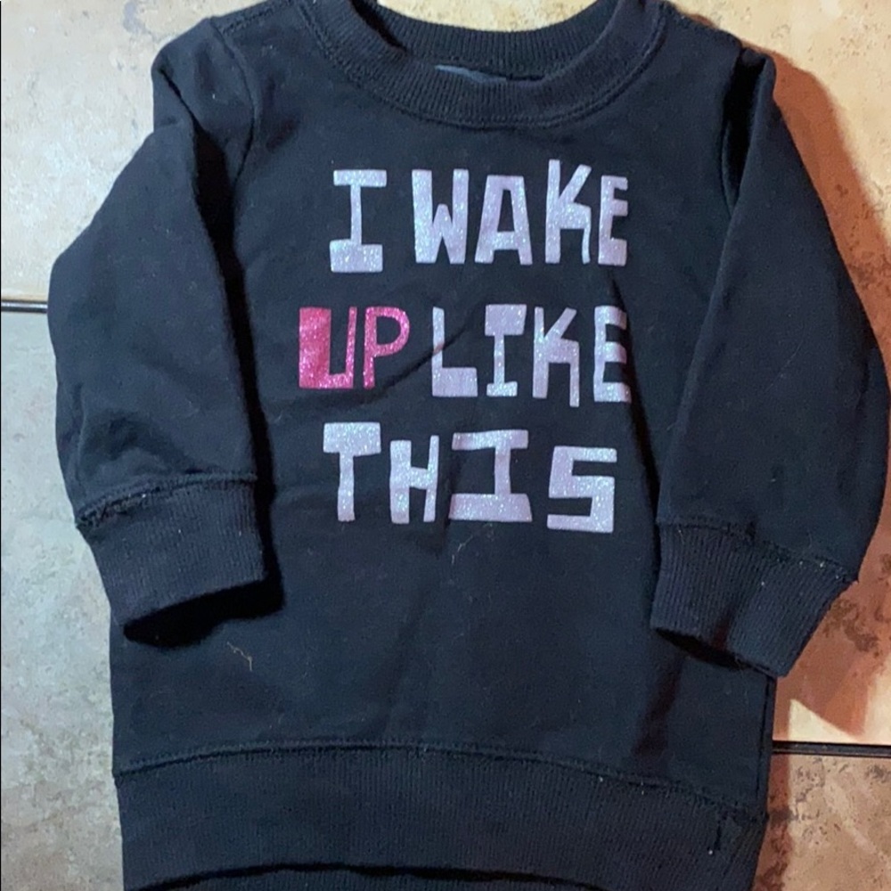 Boutique Koala KIK “I Wake UP” Like This Sweatshirt Size 9m